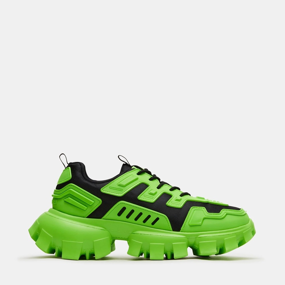 Steve Madden Ponce Neon Green Sneakers - Picture 2 of 4